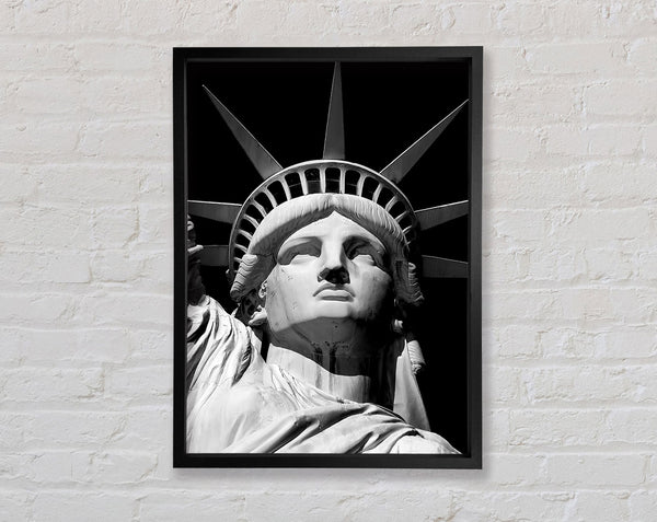Nyc The Big Apple Statue Of Liberty Framed Print