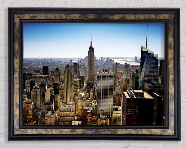 Nyc The Big Apple Framed Print