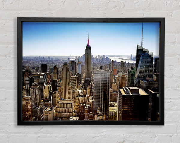 Nyc The Big Apple Framed Print