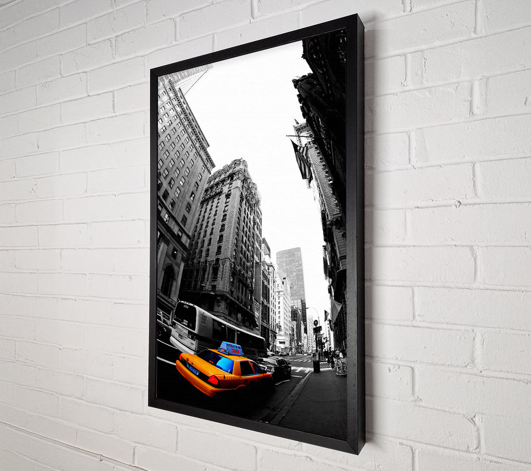  A Canvas Print of Nyc Yellow Cab On 5Th Avenue Canvas Wall Art