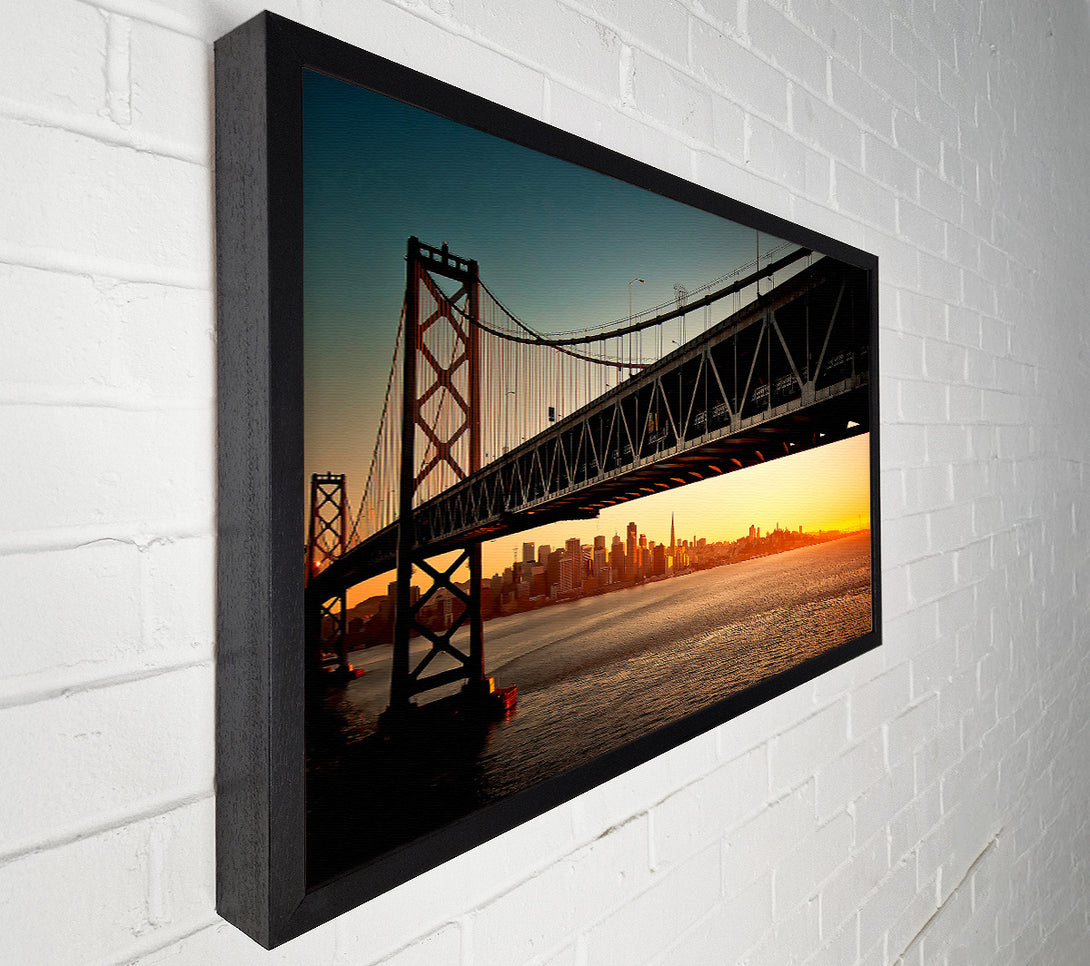  A Canvas Print of Oakland Bay Bridge San Francisco Canvas Wall Art