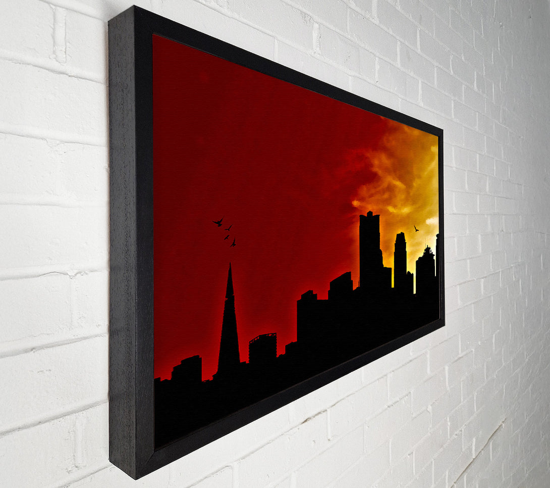  A Canvas Print of Orange City Sky Canvas Print