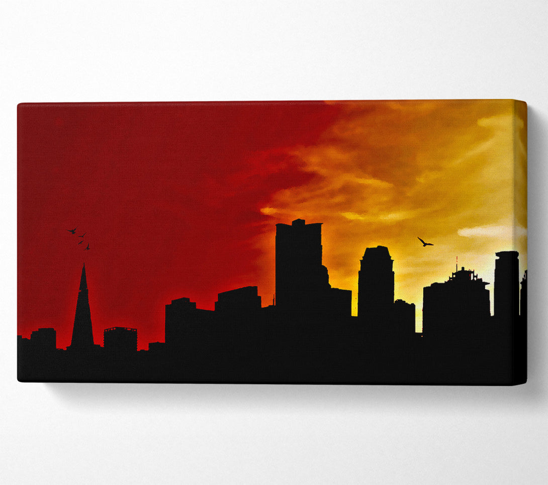  A Canvas Print of Orange City Sky Canvas Print