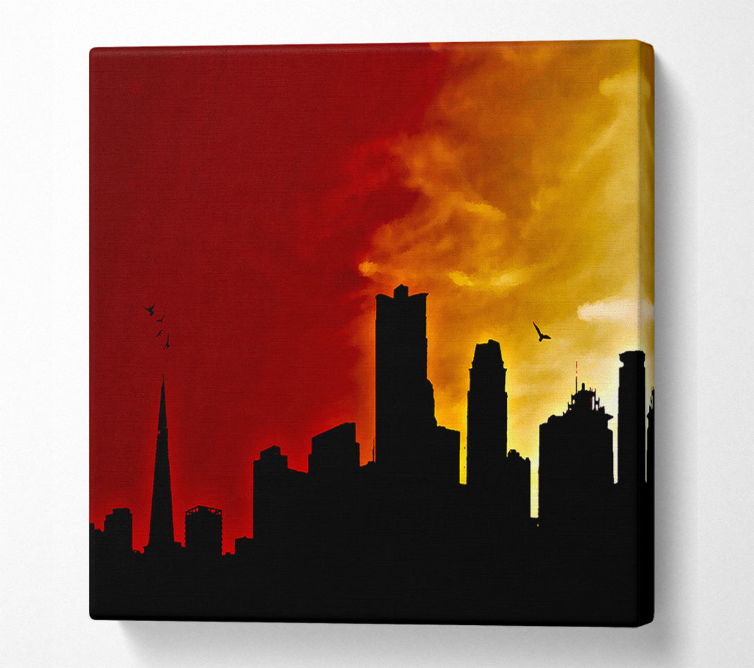  A Canvas Print of Orange City Sky Canvas Print
