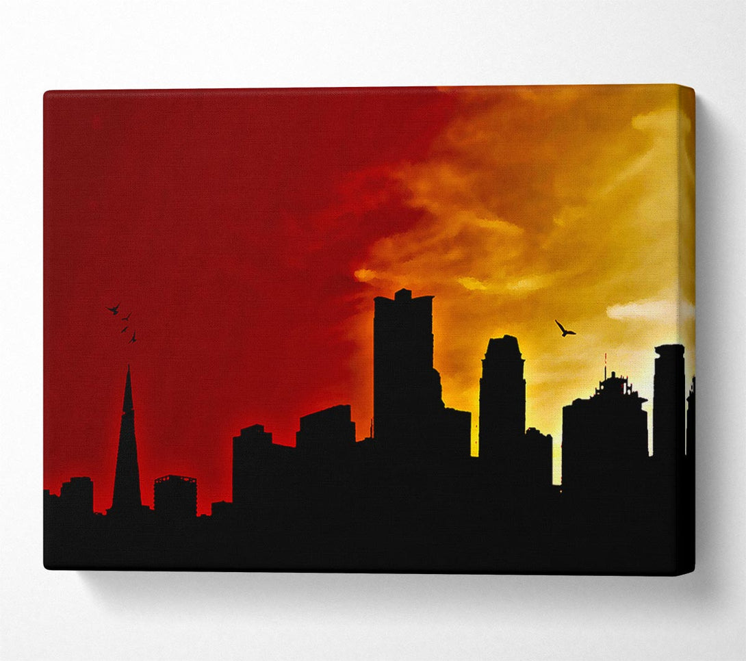 A Canvas Print of Orange City Sky Canvas Print