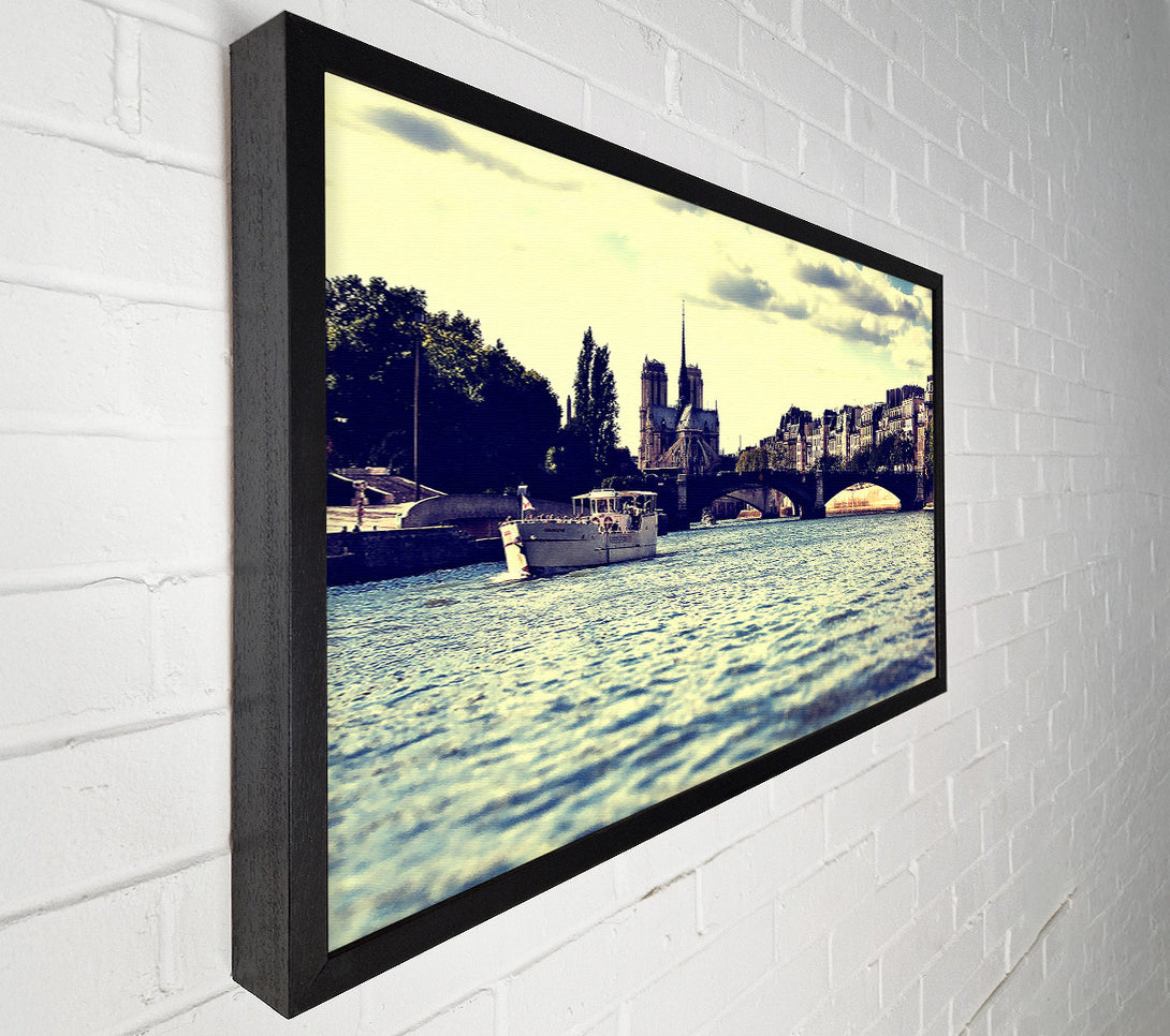  A Canvas Print of Paris On The Water Canvas Art