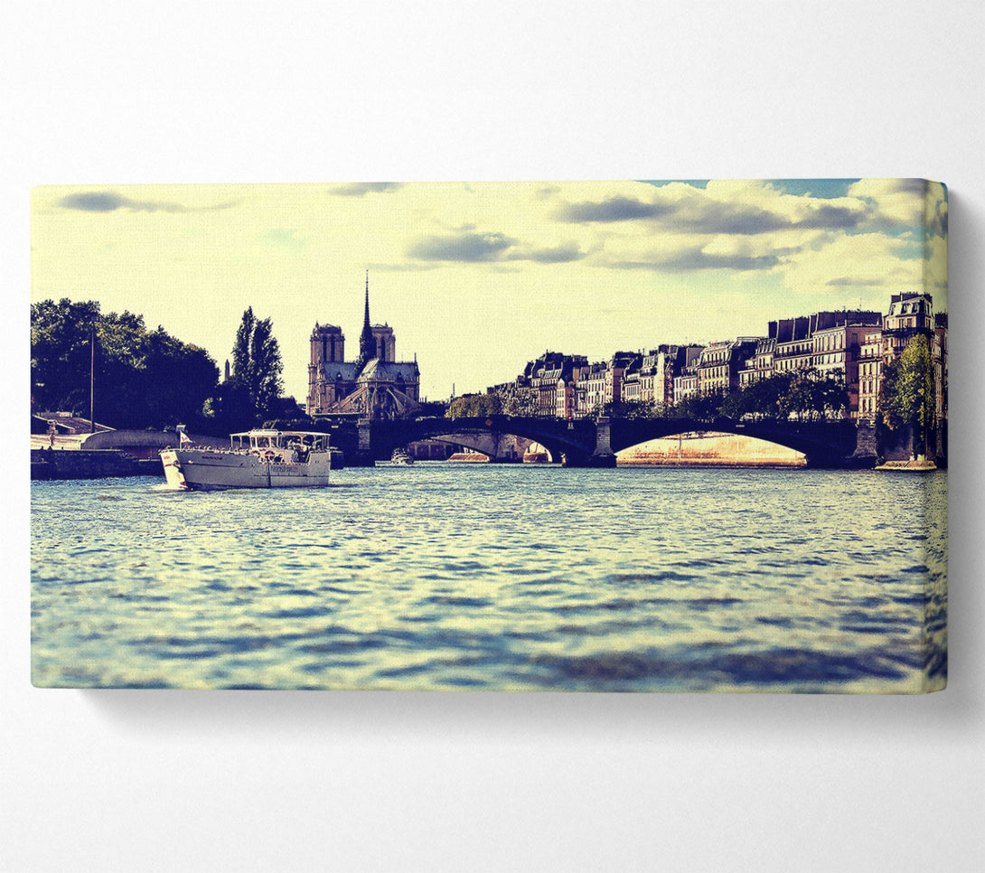 A Canvas Print of Paris On The Water Canvas Art