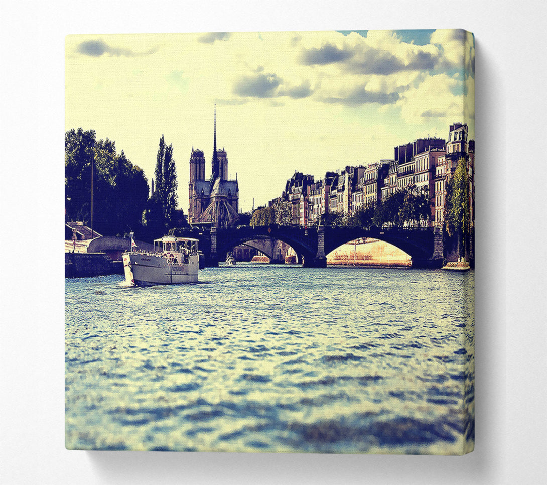  A Canvas Print of Paris On The Water Canvas Art