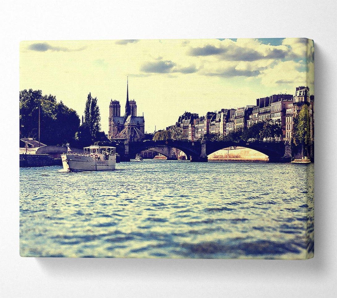  A Canvas Print of Paris On The Water Canvas Art