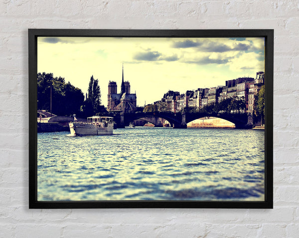 Paris On The Water Framed Print