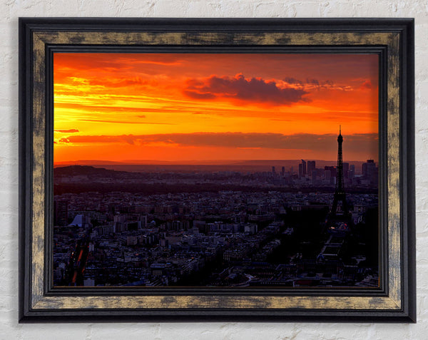 Paris At Dawn Framed Print