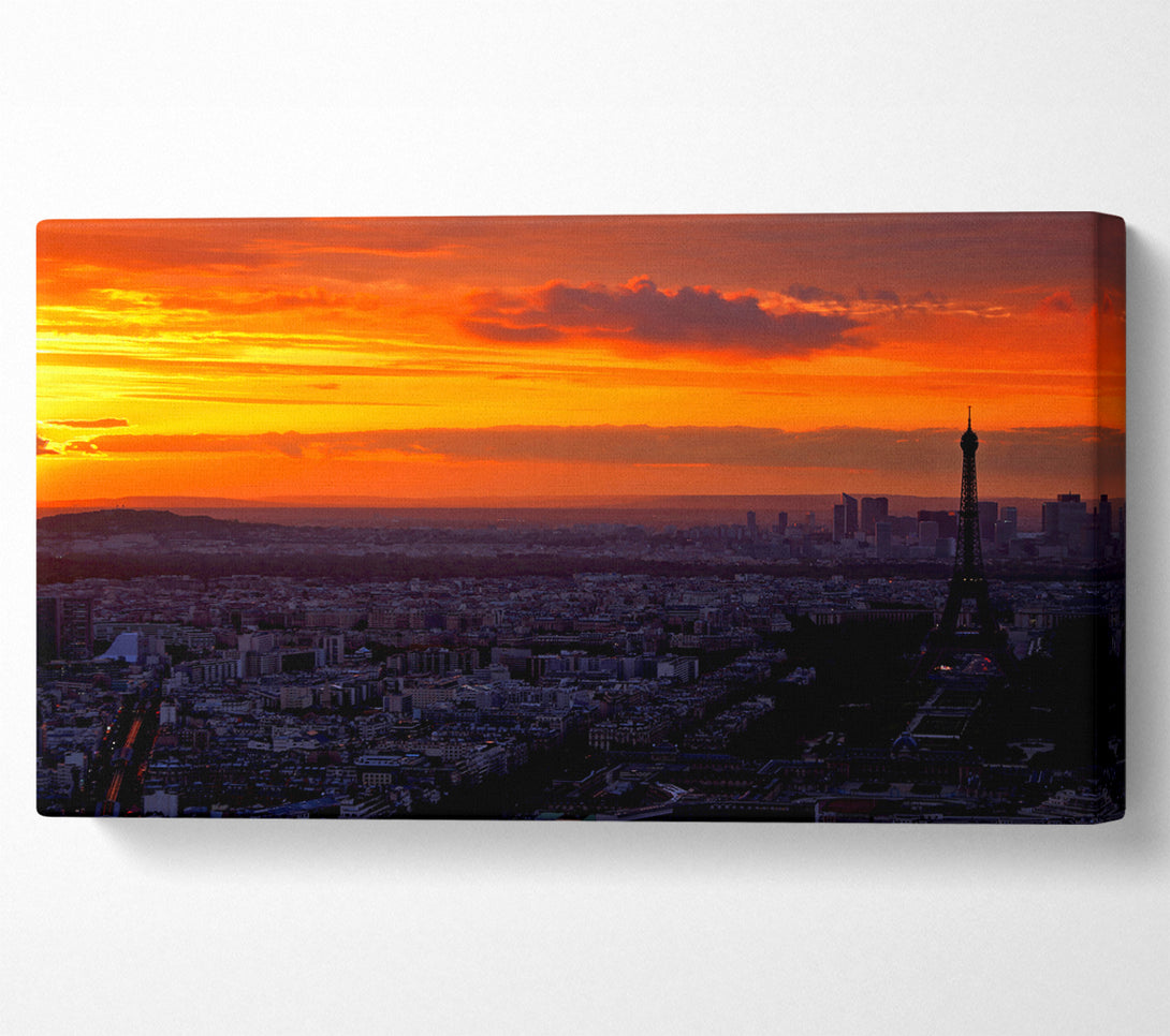  A Canvas Print of Paris At Dawn Canvas Wall Art