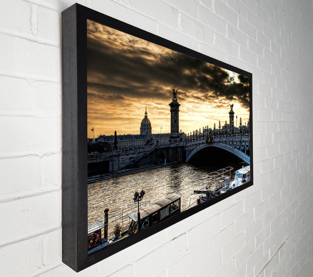  A Canvas Print of Paris Bridge Canvas Print