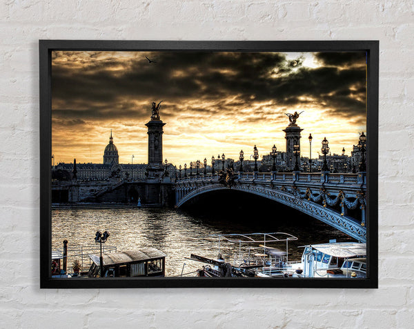 Paris Bridge Framed Print
