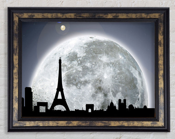Paris By Moonlight Framed Print
