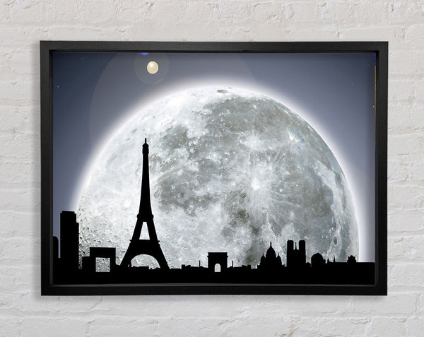Paris By Moonlight Framed Print