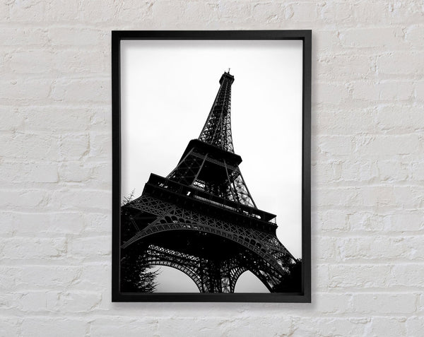 Paris Eiffel Tower B n W Framed Print