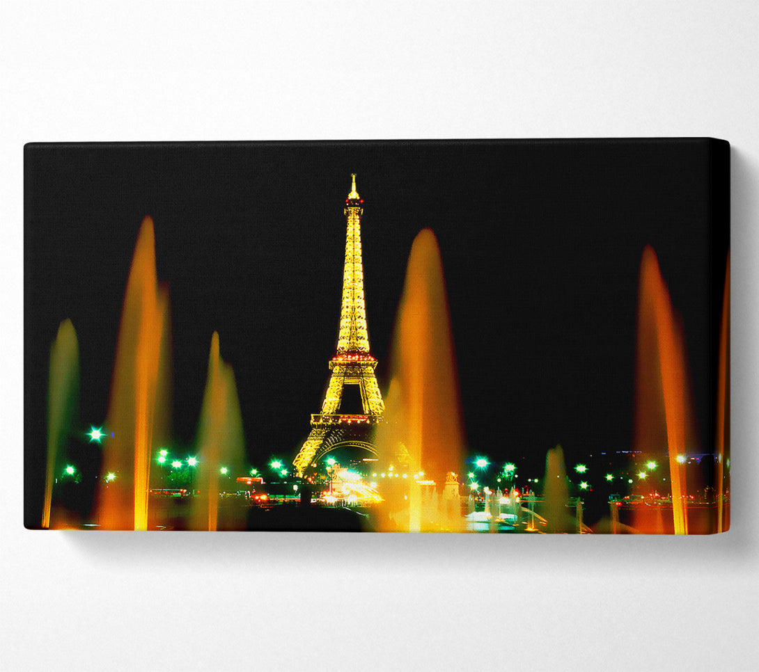  A Canvas Print of Paris Eiffel Tower Falls Canvas Print
