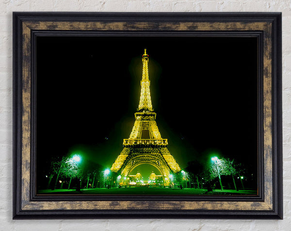 Paris Eiffel Tower Parade Framed Print