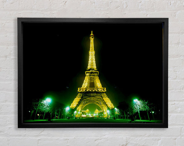 Paris Eiffel Tower Parade Framed Print