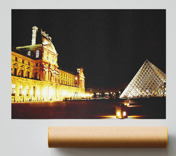 Paris Louvre Lights Print