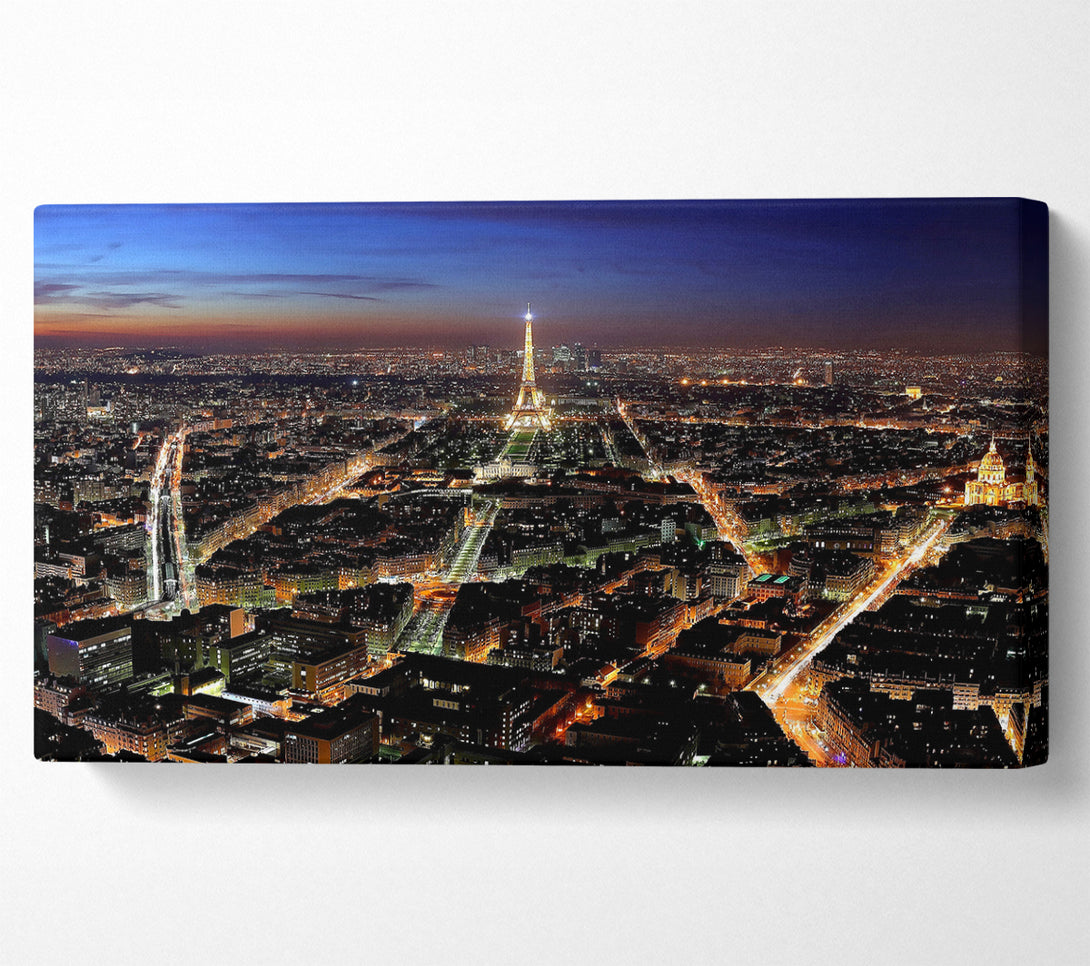  A Canvas Print of Paris Panoramic View Canvas Wall Art