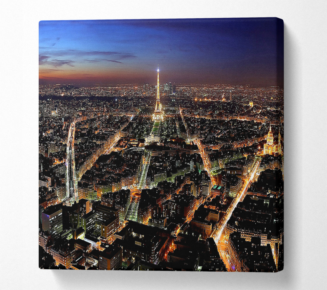  A Canvas Print of Paris Panoramic View Canvas Wall Art