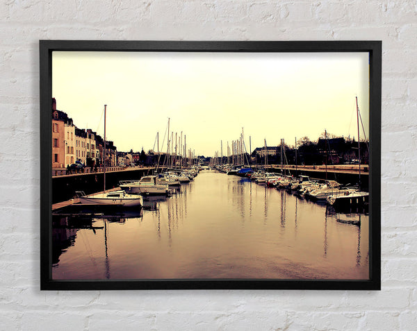 Port At Dusk Framed Print