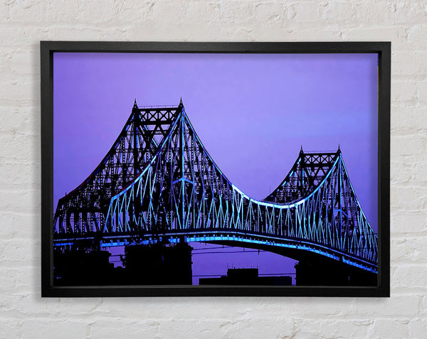 Purple Bridge Framed Print