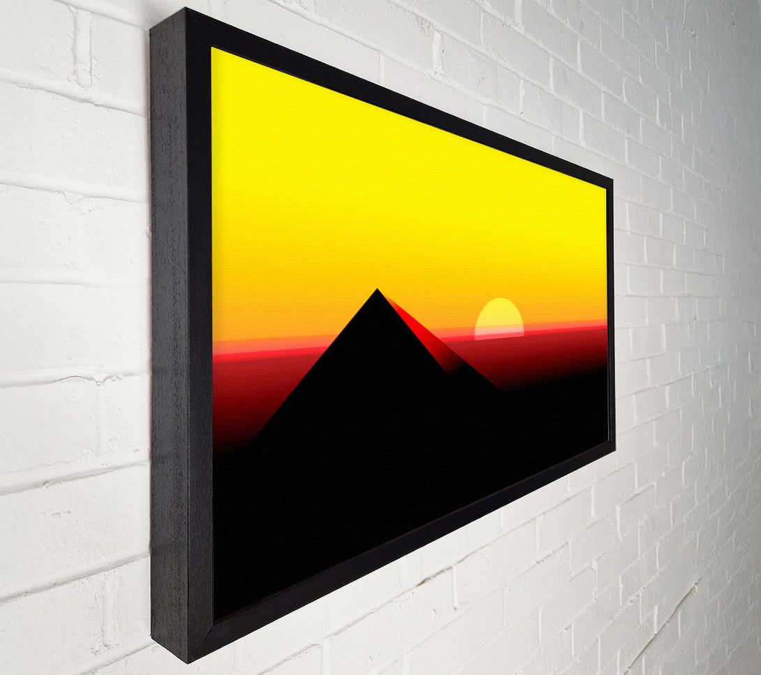  A Canvas Print of Pyramid Sunset Canvas Art
