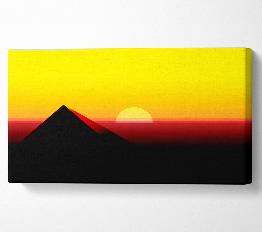  A Canvas Print of Pyramid Sunset Canvas Art
