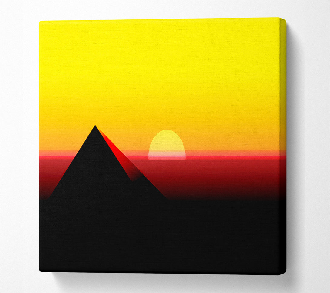  A Canvas Print of Pyramid Sunset Canvas Art