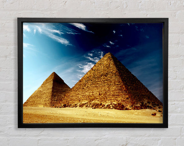 Pyramids Cairo Egypt Framed Print