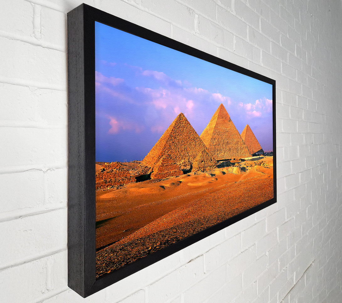  A Canvas Print of Pyramids Of Giza Egypt Canvas Print