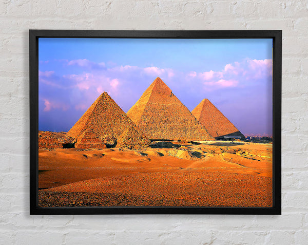 Pyramids Of Giza Egypt Framed Print