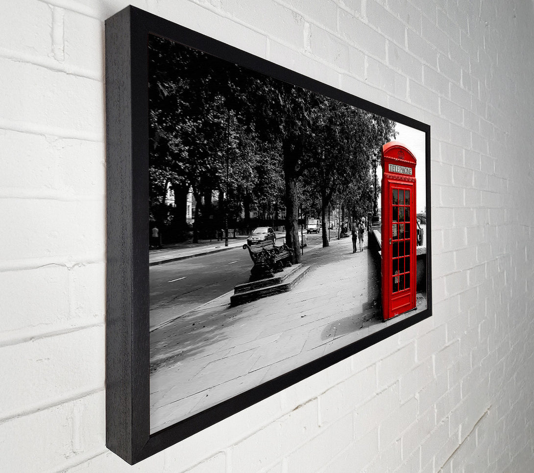  A Canvas Print of Red Phone Box London Canvas Art