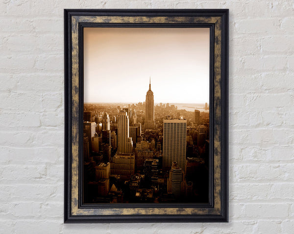 Retro New York Framed Print