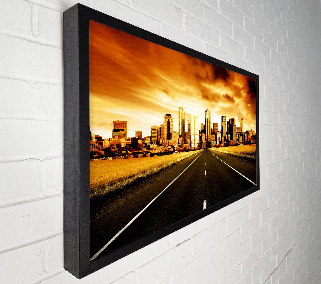  A Canvas Print of Road To The Golden City Canvas Art
