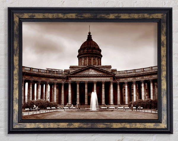 Rome Brown Framed Print