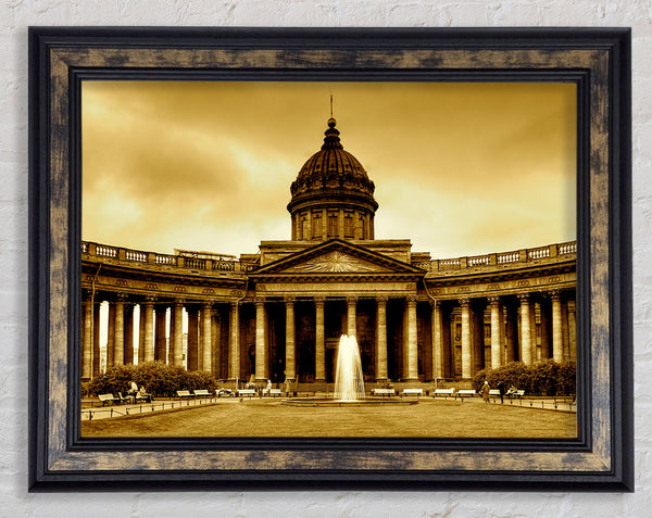 Rome Retro Framed Print