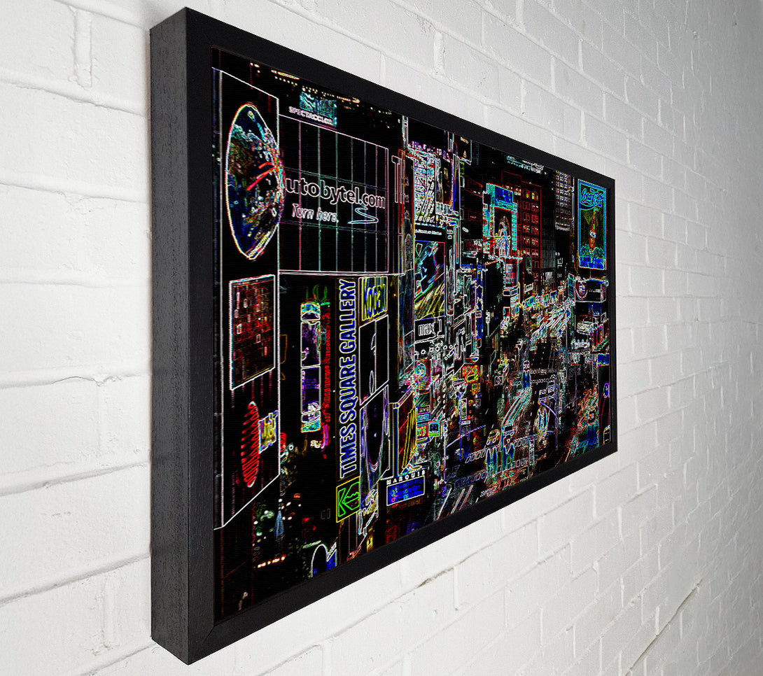  A Canvas Print of Rush Hour Psychedelic Canvas Print