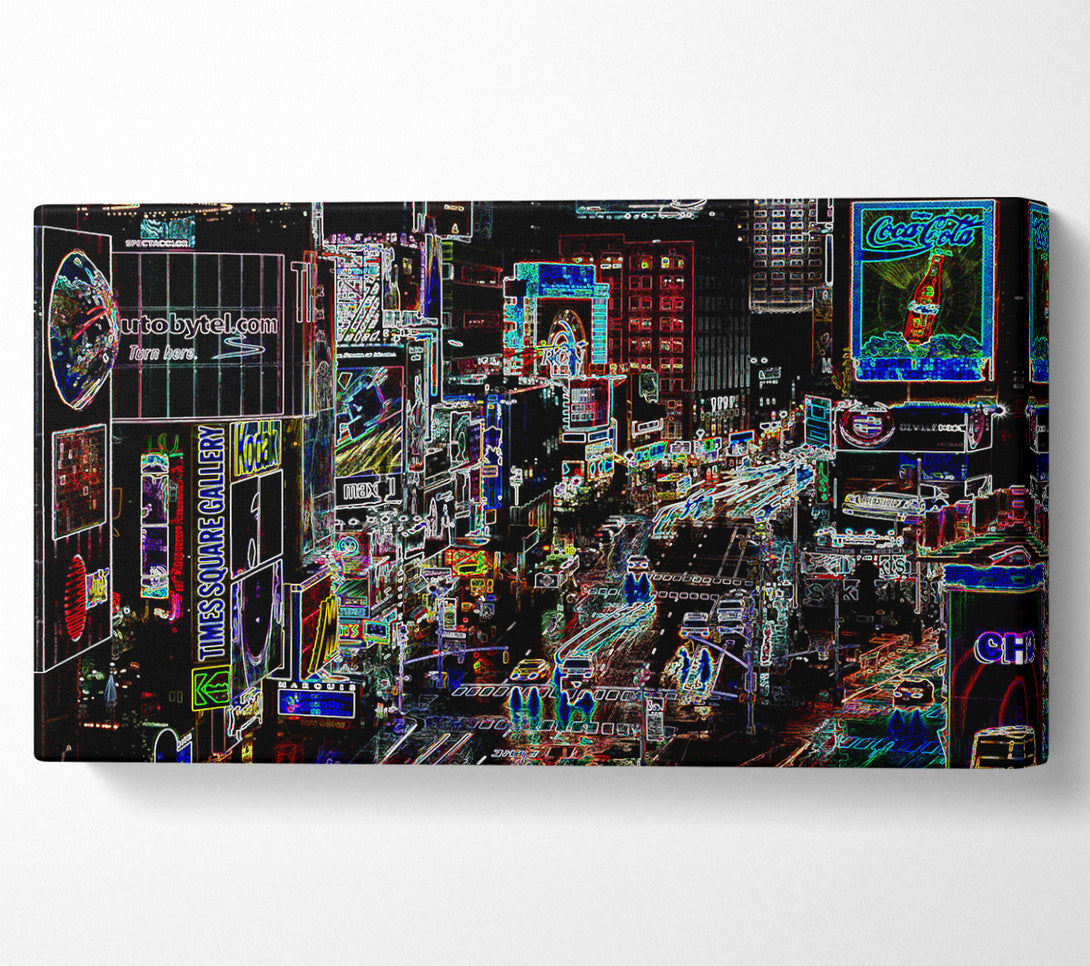  A Canvas Print of Rush Hour Psychedelic Canvas Print