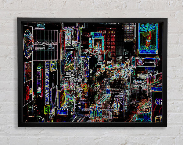 Rush Hour Psychedelic Framed Print