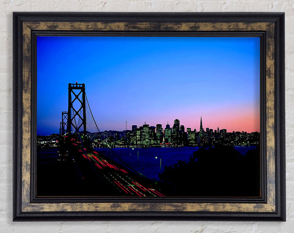 Rush Hour From The City Framed Print