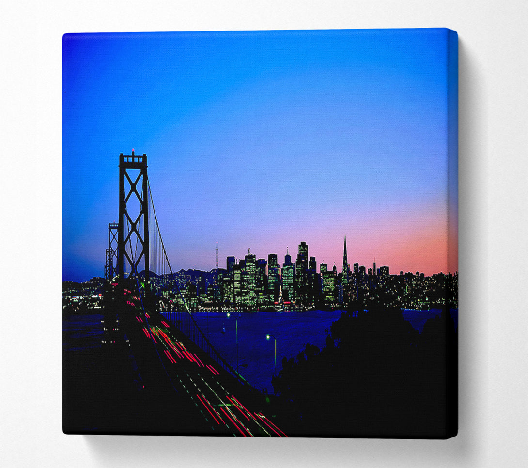  A Canvas Print of Rush Hour From The City Canvas Print