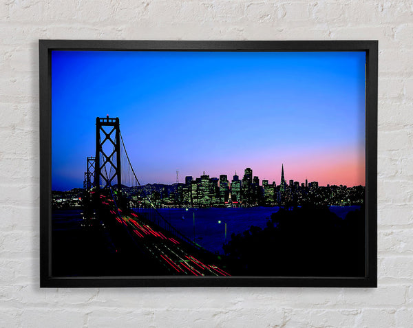 Rush Hour From The City Framed Print
