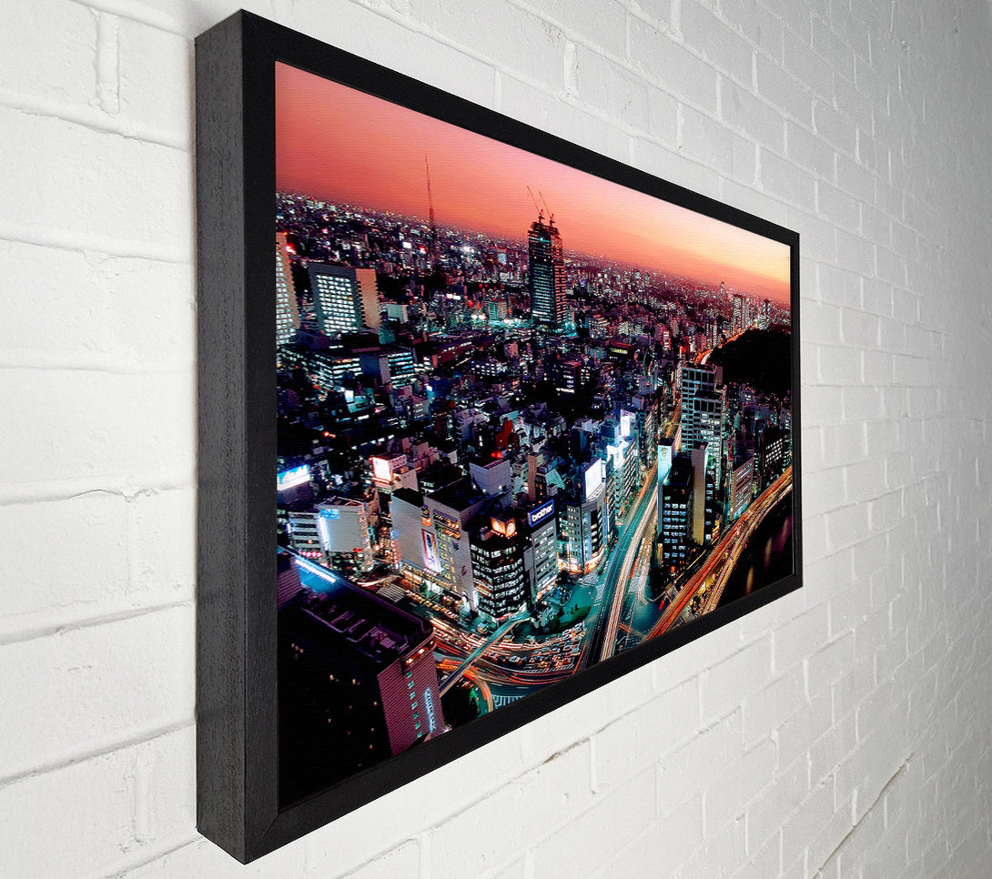  A Canvas Print of Rush Hour Through The City Canvas Art