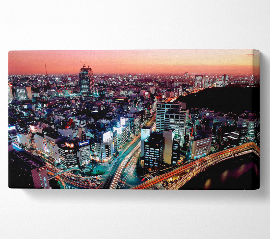  A Canvas Print of Rush Hour Through The City Canvas Art