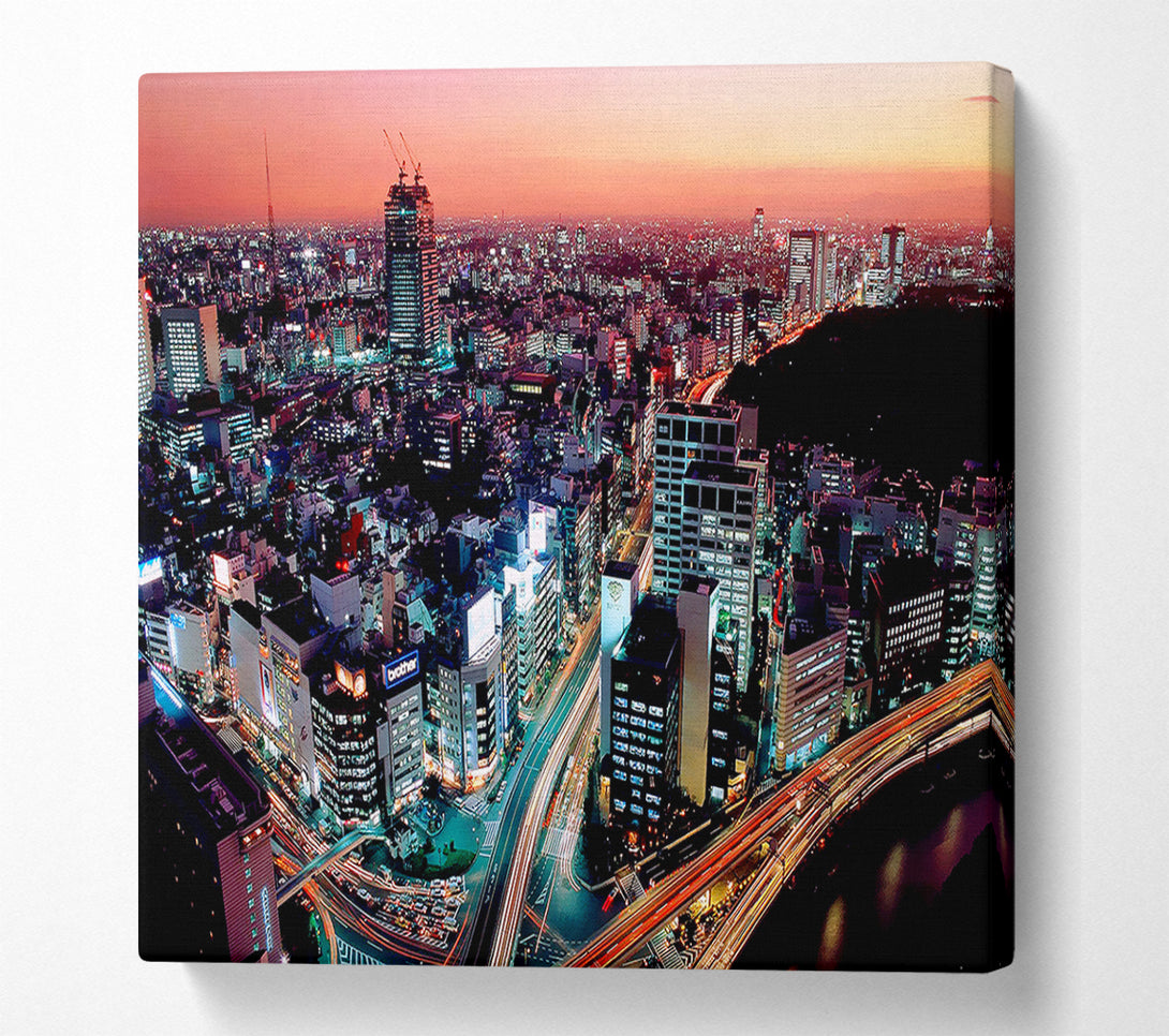 A Canvas Print of Rush Hour Through The City Canvas Art