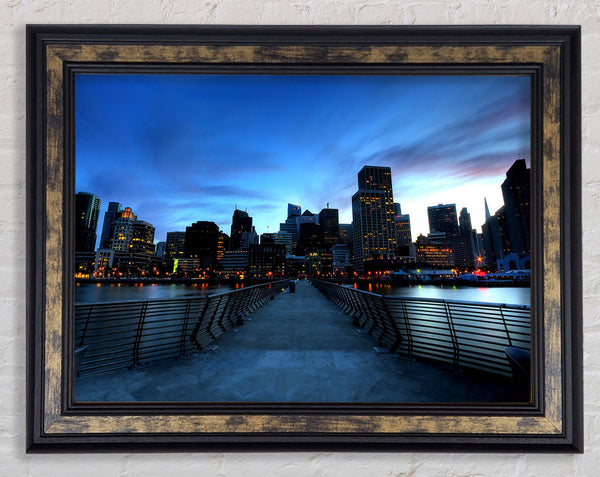 San Francisco At Dusk Framed Print